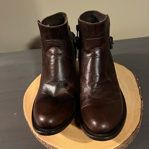 JB Dillon Sonora Leather Western Ankle Boots - Picture 3 of 9